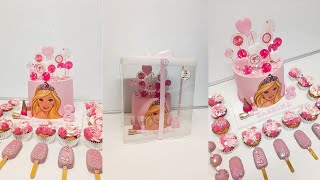 روتين طلبية بوفي حلو باربي بشكيلات سهلة و زوينة مع جميع التفاصيل والاسرار وثمن البيع Barbie cake