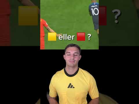 Red or Yellow card?🟥🟨⚽️ Follow for more videos⚽️