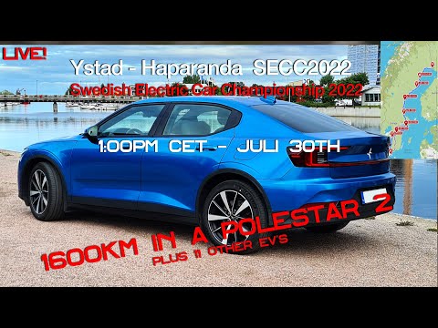 1600km trip with Polestar 2! Ystad - Haparanda - SECC2022 Part #1