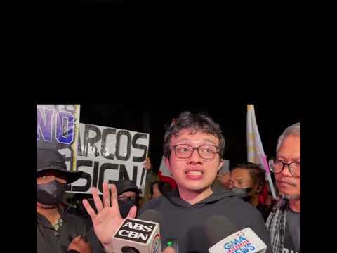 Alas 10 na ng gabi nagprotesta sa gate ng park ang grupo ni Cong Kiko Meow2x