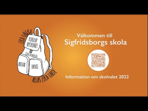 Välkommen till Sigfridsborgs skola