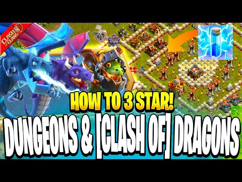 How to 3 Star Dungeons & (Clash of) Dragons Challenge (Clash of Clans)