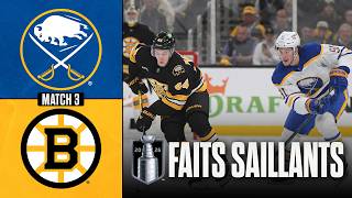 Sabres vs Bruins, match no 3 | 23/04/26 | Faits saillants