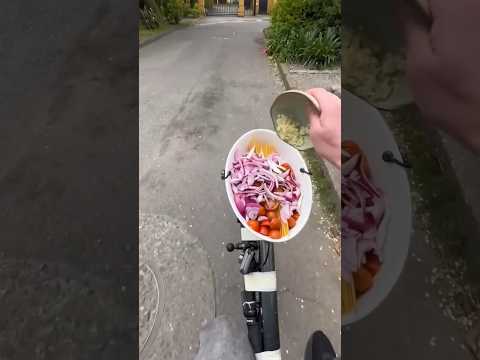 He cooked food on his cycle😱#shorts #ytshorts #viralshorts