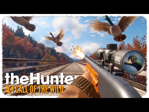 Hunting DIAMOND DUCKS on train tracks (ᶦᵗ'ˢ ᵈᵃⁿᵍᵉʳᵒᵘˢ) | theHunter: Call of the Wild