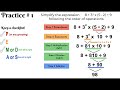 Order of Operations and Exponents