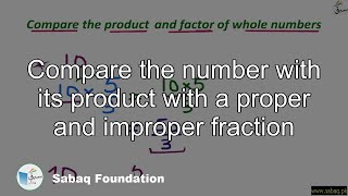 Compare the number with its product with a proper and improper fraction
