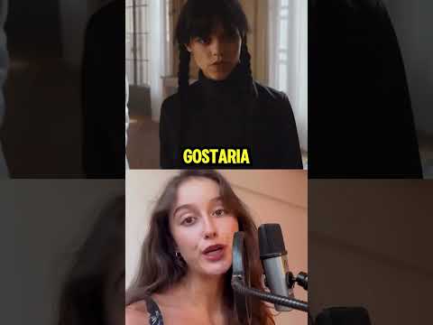 A incrível dubladora brasileira da Wandinha!