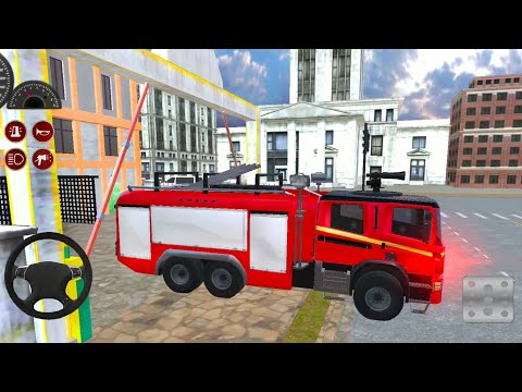 New Emergency Firetruck in Small City - Extinguishing Team - Android Gameplay