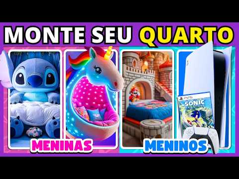 🛏️🛴 MONTE SEU QUARTO DOS SONHOS LUXUOSO 🔮💭 Jogo das Escolhas | #buuquiz #quiz