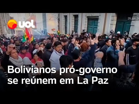 Tentativa de golpe na Bolívia: Manifestantes pró-governo se reúnem para manifestação em La Paz