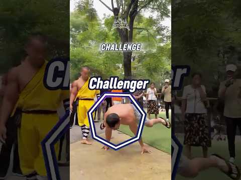 Shaolin Monk Shocks Everyone with 2-Finger Push-Ups Challenge!