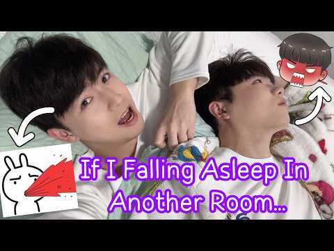 Falling Asleep In Another Room To See My Boyfriend's Reaction! [Gay Couple Lucas&Kibo BL]