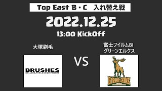 トップイーストB・C入れ替え戦　2022　富士フイルムBIグリーンエルクスvs大塚刷毛