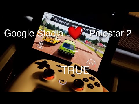How to use Google Stadia in Polestar 2 - Gaming while charging