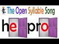 Understanding Open Syllables
