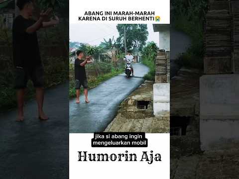 ABANG INI MARAH-MARAH KARENA MOTORNYA DI SURUH BERHENTI