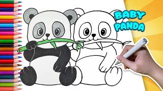 How to Draw a Baby Panda | Step by Step Tutorial