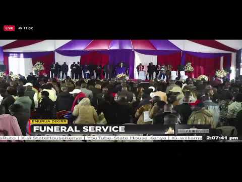 JOHANANG'ENO, MP, BURIAL SERVICE