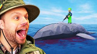 We FIGHT the WHALE BOSS with RIFLES in How To Fish