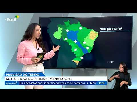 Chuva constante marca últimas semanas do ano no Brasil