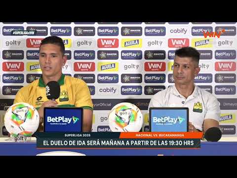 Rueda de prensa de Atlético Bucaramanga previo al partido de ida por la Superliga