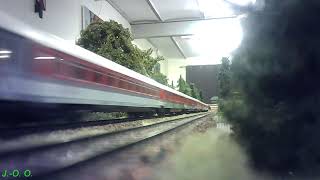 Modellbahn-Mitfahrt auf der Märklin-Vereinsanlage.