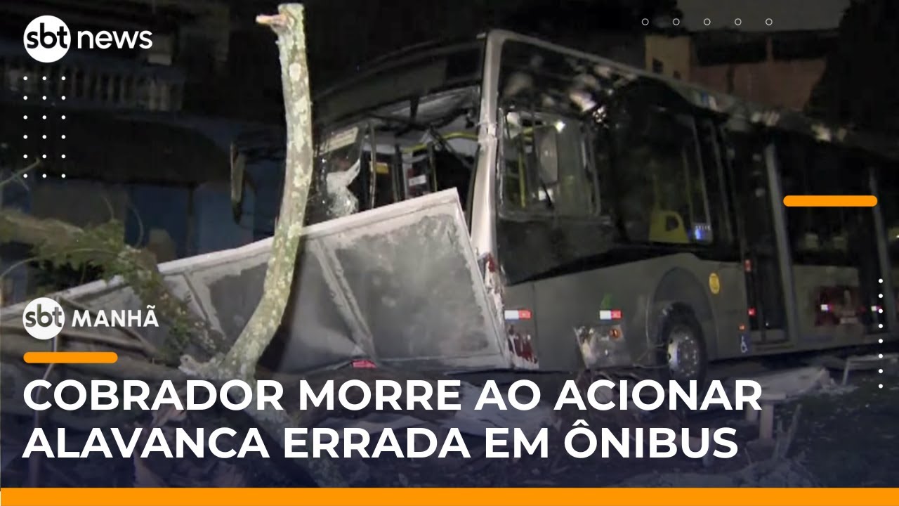 SP: Cobrador morre prensado ao acionar alavanca errada em ônibus | #SBTManhã