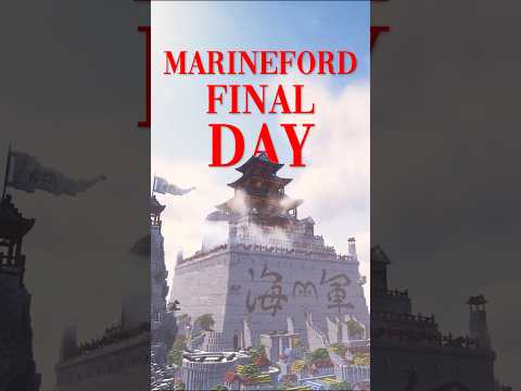 We recreated Marineford in Minecraft Hardcore #minecraft #onepiece