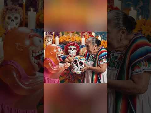 Ya hicieron su Ofrenda? 👻👻 #slime #shorts #diademuertos #brujas