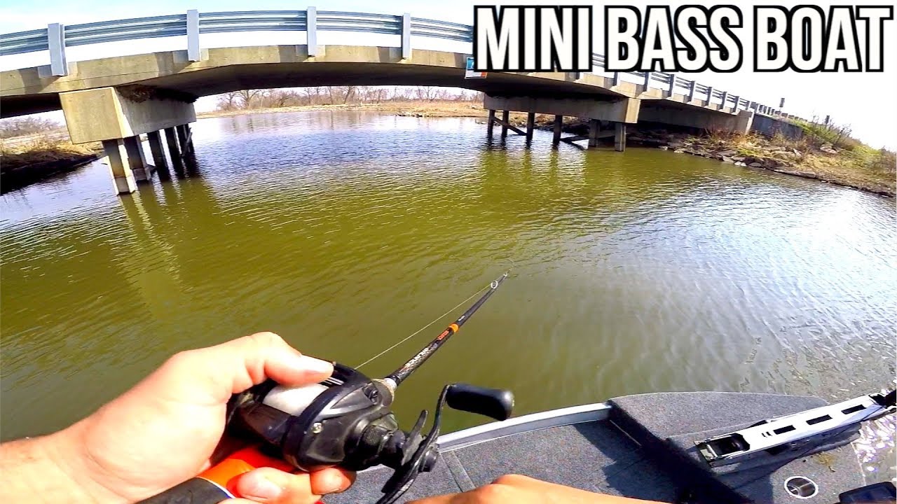Fishing in the MINI Bass Boat (Maiden Voyage)