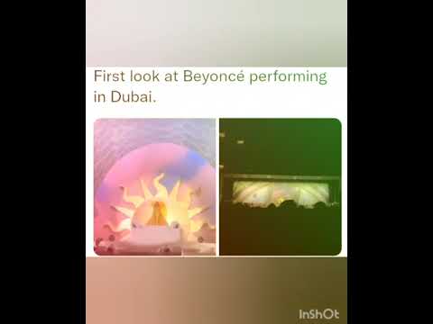 First look at Beyoncé performing in Dubai.