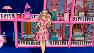 11 Minutes Satisfying with Unboxing Barbie Priincess Villa Play Set ASMR | Review Toys