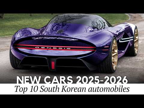 10 Newest Cars and SUVs by South Korean Manufacturers (2025-2026 Lineup Review)