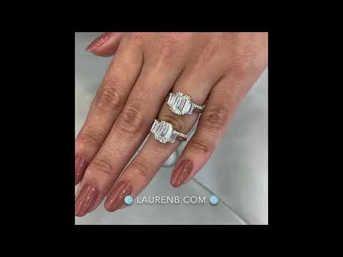 3 ct Emerald Cut Ring Comparison: 