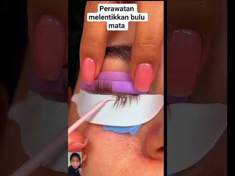 perawatan melentikkan bulu mata #shortvideo