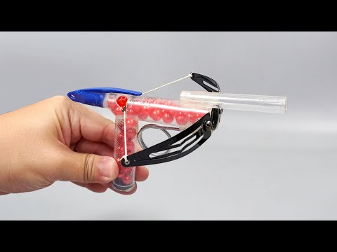 How to make a mini crossbow with hairclip