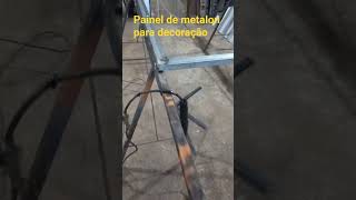 painel de metalon para decoração #desenho #arte #decoracaocriativa #industrial #rústico