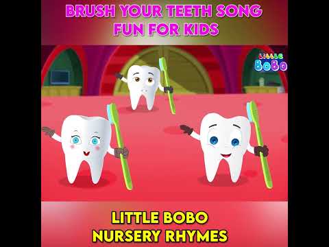 Brush Your Teeth Song Fun For Kids _ Little BoBo Nursery Rhymes - FlickBox _ Too #shorts