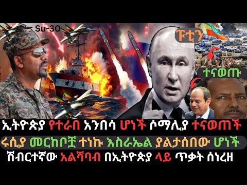 ኢትዮጵያ የተራበ አንበሳ ሆነች | ሶማሊያ አሁን ተናወጠች | የሩሲያ መርከቦች ለእርምጃ ተንቀሳቀሱ | Ethio Media | Ethiopian News