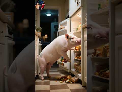 Girl rescues Pig, gets harassed—Orange Cat takes revenge! #shortsfeed #funny #pets #cat #cute