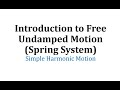 Understanding Free Undamped Motion