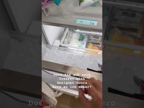 Sub Zero freezer with designer doors - Ice maker question