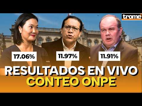 🔴 RESULTADOS DE ELECCIONES 2026 EN VIVO: CONTEO DE VOTOS DE LA ONPE | Trome