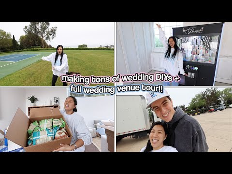 FULL WEDDING VENUE TOUR + Tons Of Wedding DIY Projects!!