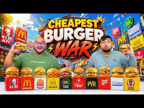 Cheapest Burger War | Which Brand Wins ? | Viwa Food World