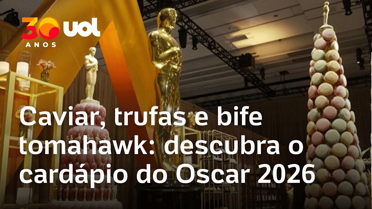 Caviar, trufas e bife tomahawk: descubra o que os famosos de Hollywood irão comer no Oscar 2026