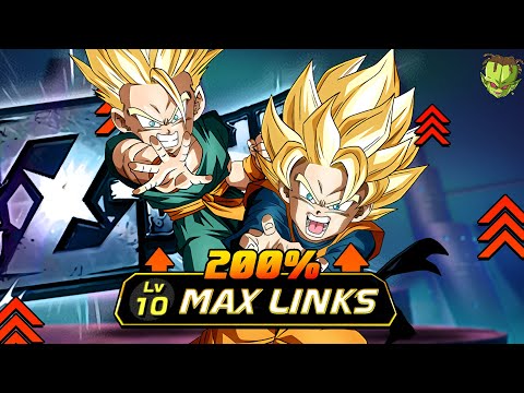 ABSURDAMENTE ROTOS! TOP 1 EZA GOTEN & TRUNKS SUPER SAIYAN FULL LEVEL LINKS SHOWCASE | Dokkan Battle