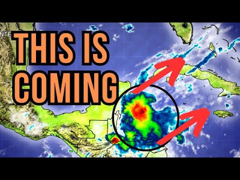 Blob of Rain will bring Caribbean Flooding…