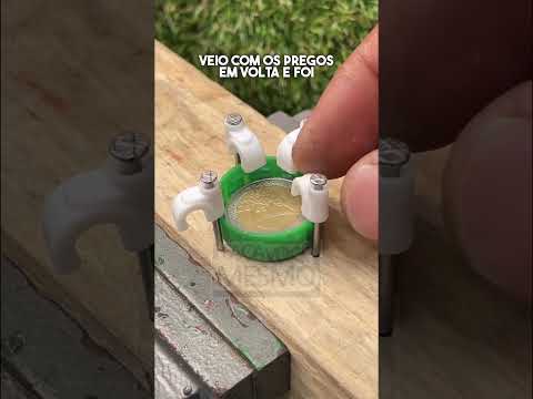 A tampinha de garrafa que virou suporte de moeda #Moeda #DicaCaseira #EssaVocêNãoSabia